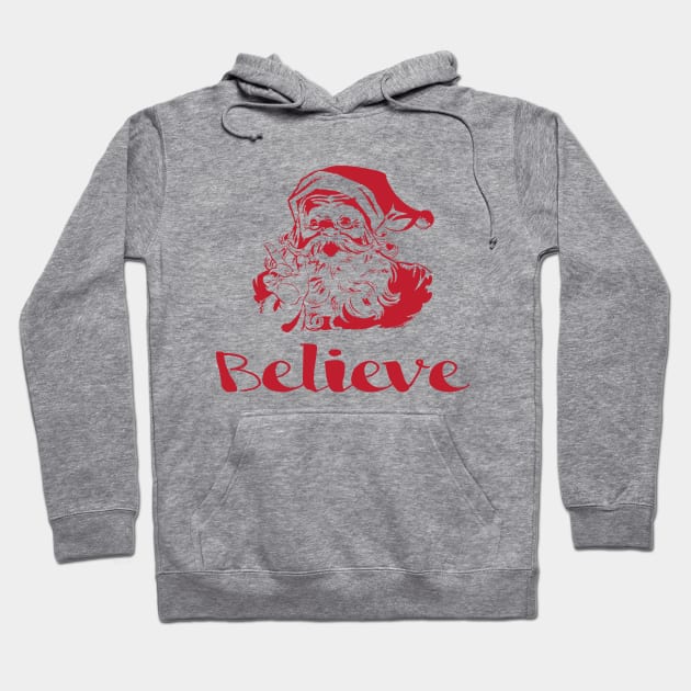 Believe in Santa Hoodie by TheLeopardBear